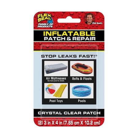Flex Seal Flex Seal Family of Products Inflatable Patch & Repair 3 in. H X 4 in. L KITPVC3X4